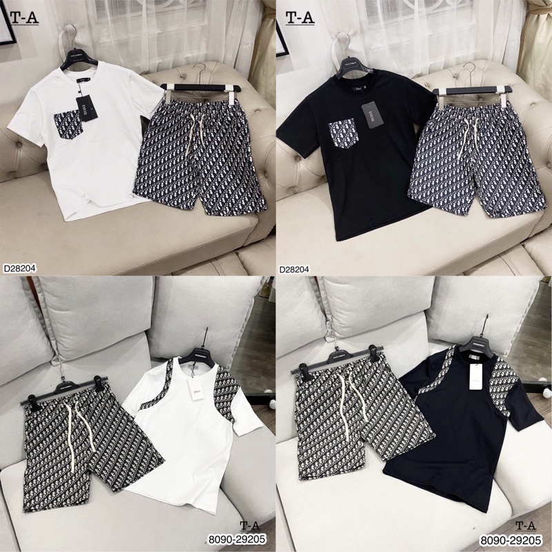 Bộ Quần Áo DO Nam Nữ Logo Túi Cao Cấp - Quần Logo DO Vải Thô Dày Dặn