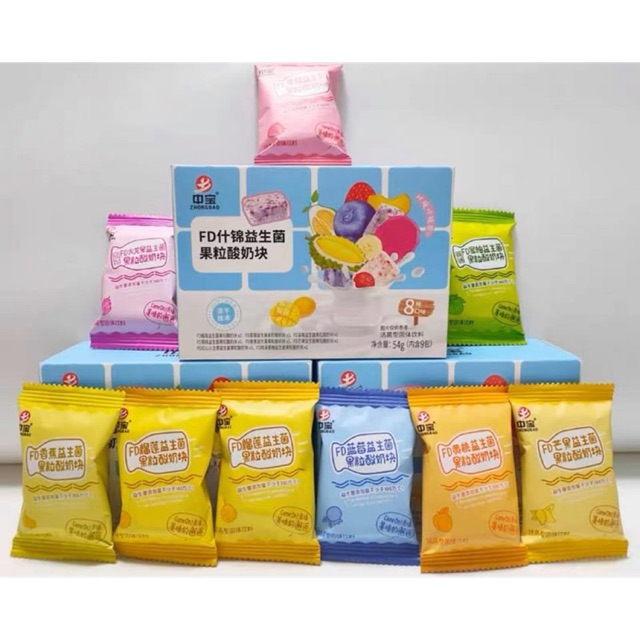 Viên sữa chua khô hoa quả