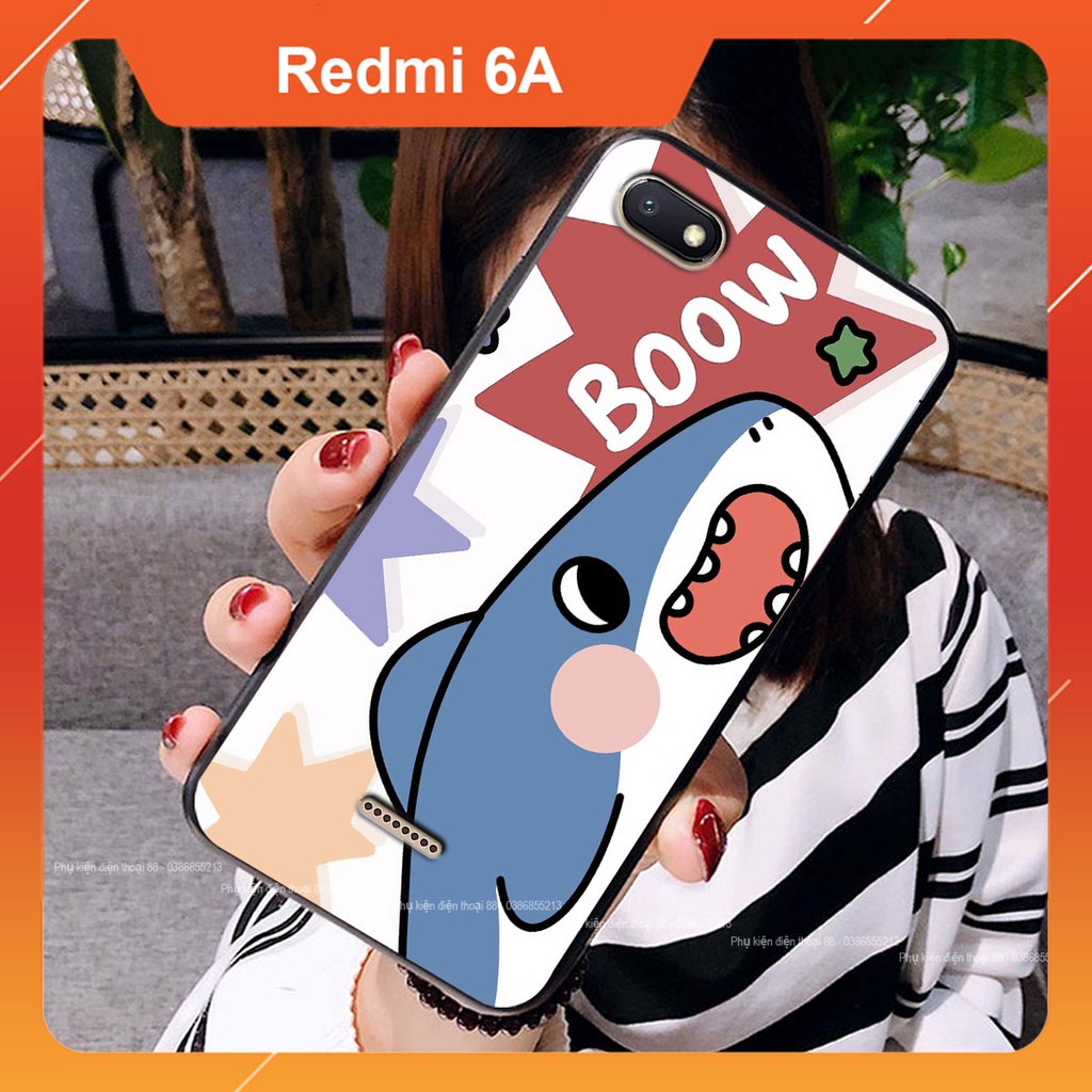 Ốp lưng Xiaomi REDMI 6A hình 3D trà sữa, bò sữa, cá mập - Đáng yêu, dễ thương - Chất lượng - Cao Cấp