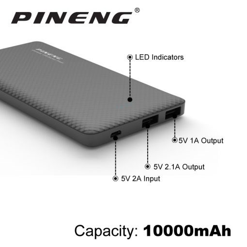 PIN DỰ PHÒNG PINENG 10000MAH LED PN-958 CHÍNH HÃNG