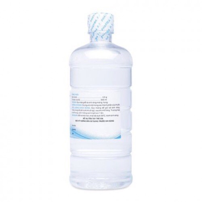 Dung dịch nước muối sinh lý vệ sinh, súc miệng, họng Natri Clorid 3/2 - Chai 500ml