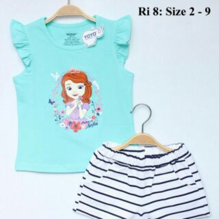 Bộ bé gái yoyo Công chúa sofia