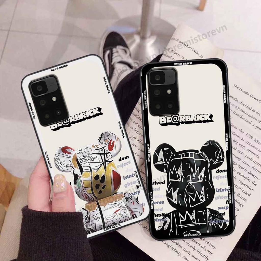 Ốp Xiaomi Redmi 10 thể thao, bear brick, ốp lưng dẻo thời trang bền đẹp