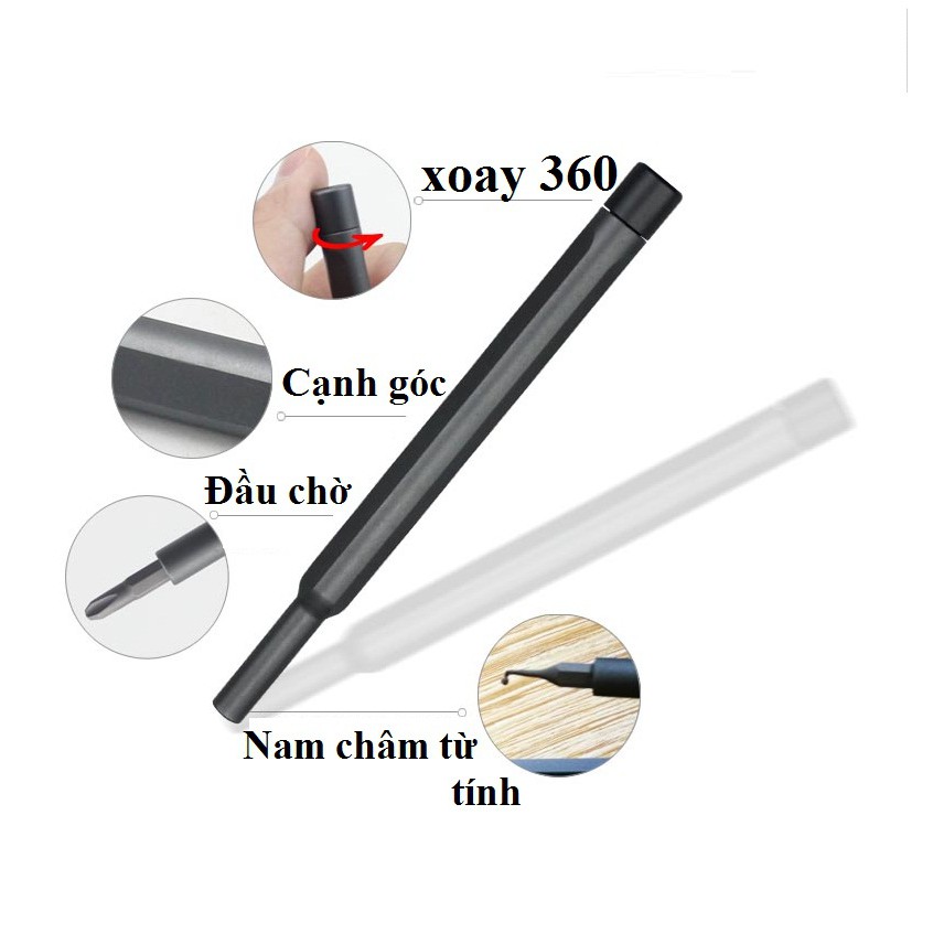 Bộ tua đa năng 25 in1 thép từ tính có hút nam châm hộp gấp chất liệu cao cấp S2, tua vít sửa chữa các loại điện thoại