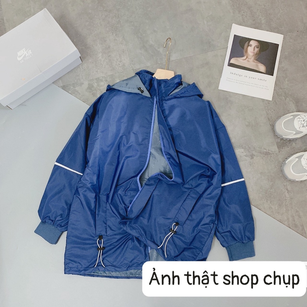 ÁO KHOÁC GIÓ NỮ TRƠN CHỮ SAU LƯNG NHIỀU MÀU