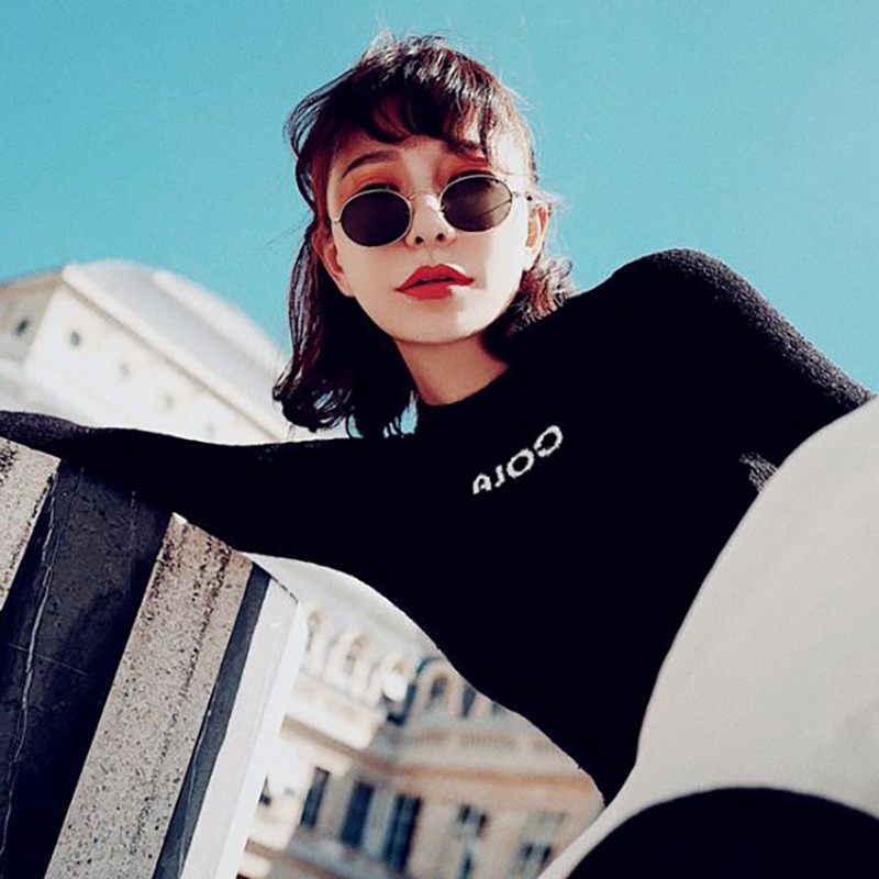 Kính mát gọng kim loại phong cách Hàn Quốc thời trang