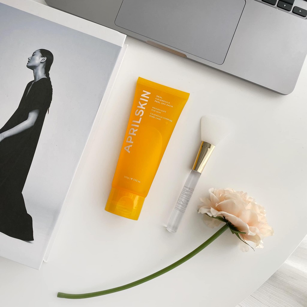 Mặt Nạ Lột Tẩy Tế Bào Chết APRILSKIN Real Calendula Peel Off Pack 100g