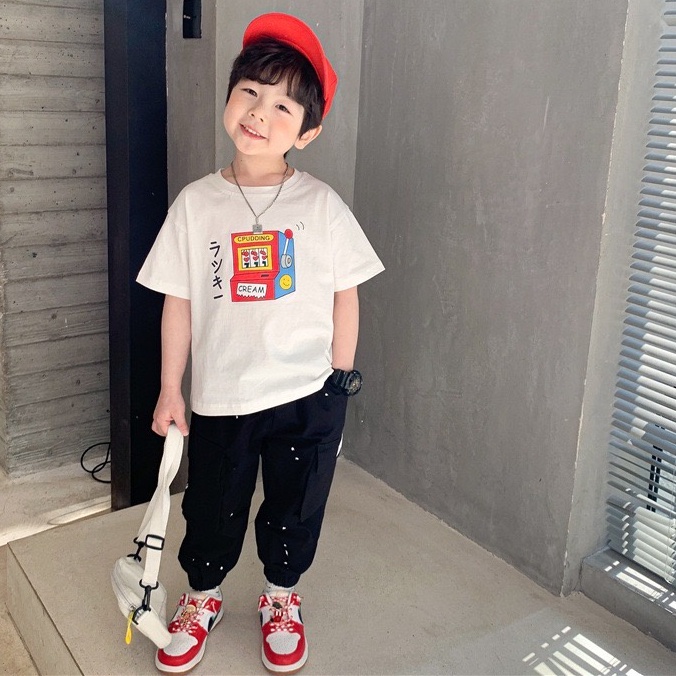 QB273 - Quần kaki vẩy chấm trắng sz 90-150, túi hộp, thời trang thể thao cho bé thu đông 2022