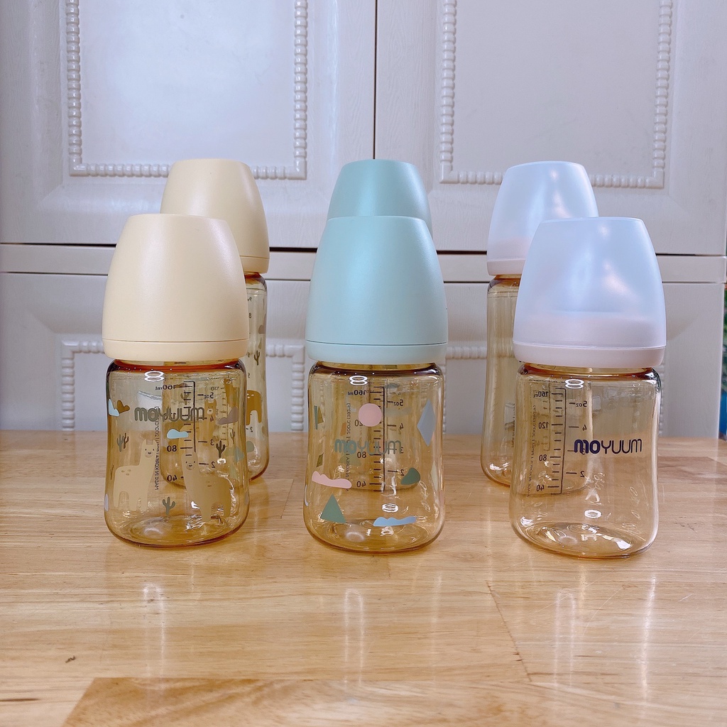 Bình sữa Moyumm bản họa tiết dung tích 170ml, 270ml