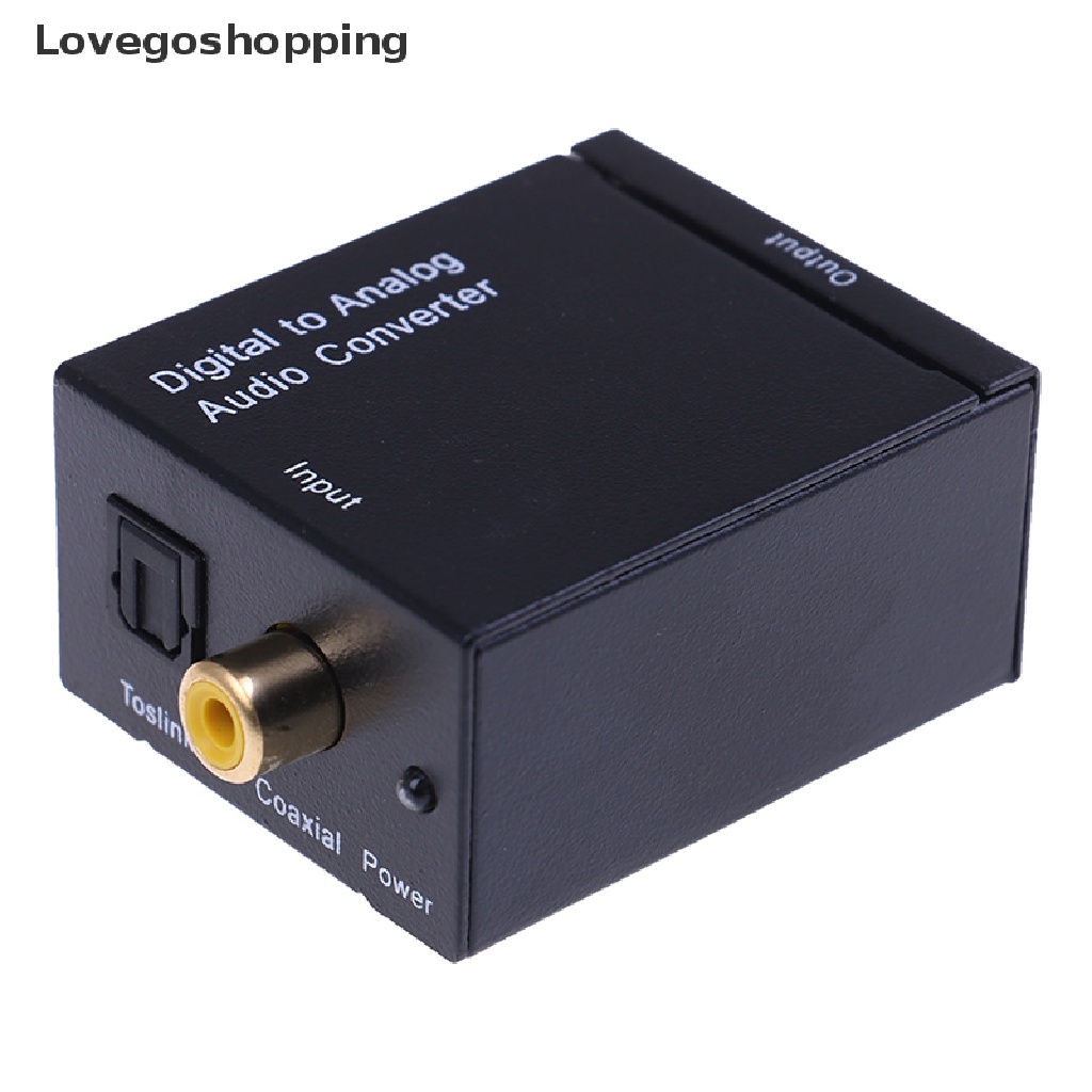 Lovegoshopping Optical coaxial toslink digital to analog audio converter adapter RCA L/R VN