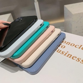 Ốp lưng iphone BASIC MÀU TRƠN BÓNG CẠNH VUÔNG CHỐNG BẨN