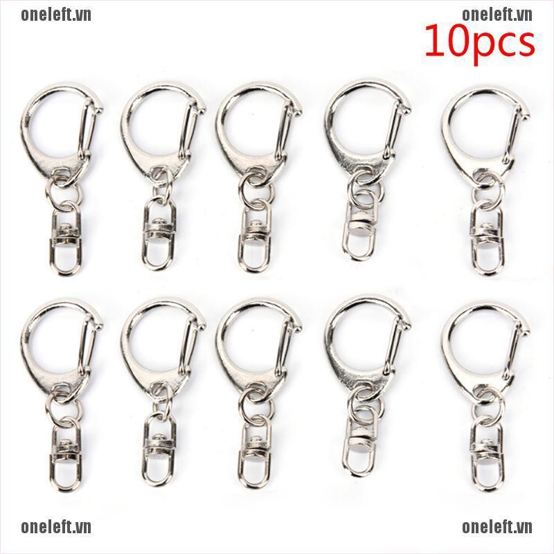 Bộ 10 cái móc khóa mạ bạc