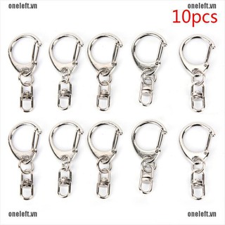 Bộ 10 cái móc khóa mạ bạc