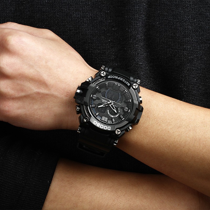 (CHUẨN MEN) Đồng Hồ Nam DOOBO JAPAN - Sports - 2 Máy Kim và Điện Tử Mạnh Mẽ Dây Silicone Bền Chắc | BigBuy360 - bigbuy360.vn