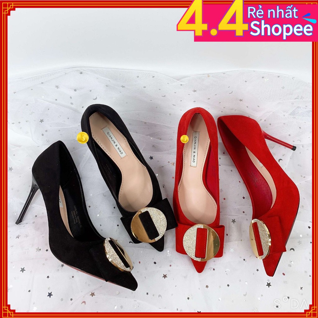 GIÀY CAO GÓT NƠ ĐÁ HOT TREND CỰC XINH - SANG CHẢNH - CỰC XINH