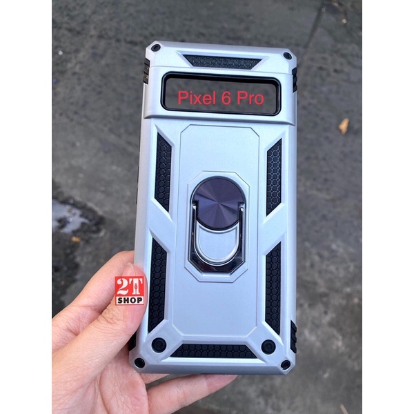 ỐP LƯNG CHỐNG SỐC GOOGLE PIXEL 6 PRO CÓ CHÂN CHỐNG INOX GỌN NHẸ