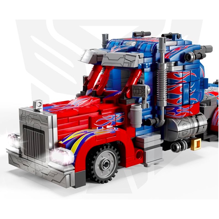 Mô Hình Đồ Chơi Lắp Ráp Rô Bốt Biến Hình Optimus Prime 2 Trong 1 Mới