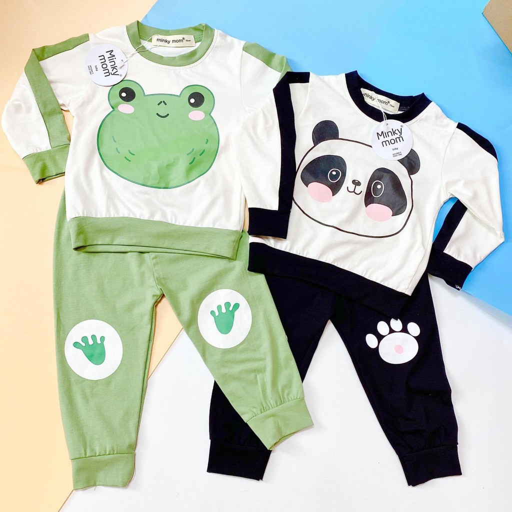 Bộ Body Dài Tay MinKy Mom,Hình Các Con Vật Ngộ Nghĩnh🐨COTTON 100%🐨 dành cho bé trai,gái từ 7-20kg giao ngay