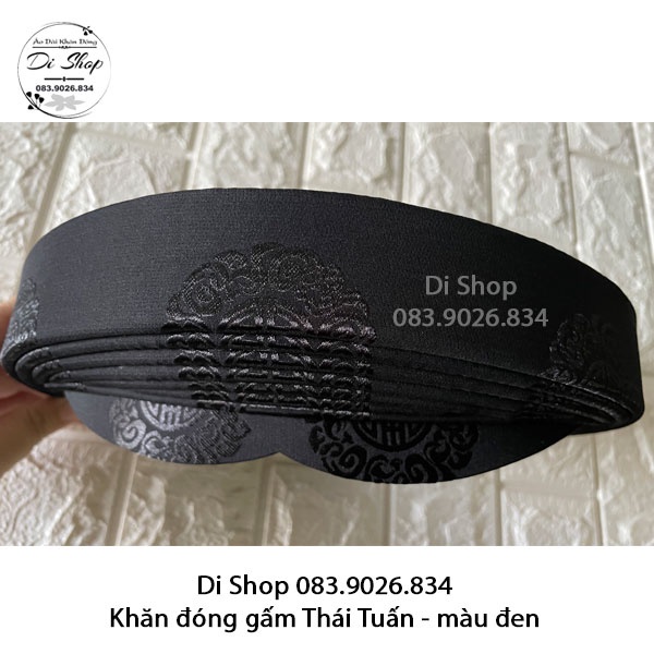 Áo dài nam gấm Thái Tuấn - Màu đen