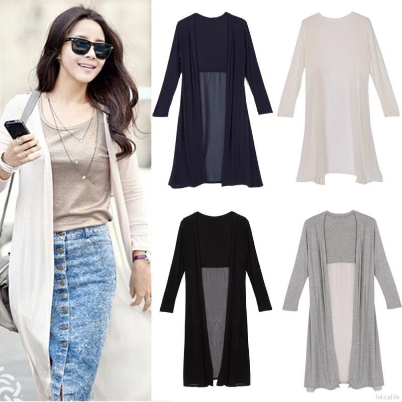 Áo khoác nữ dáng dài thời trang xinh xắn