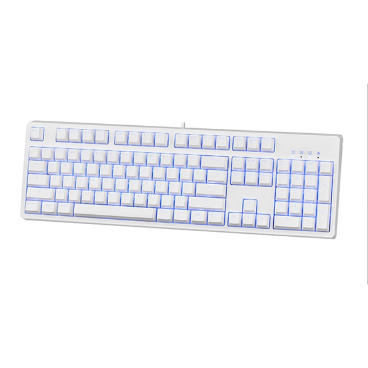Bàn phím cơ E-Dra EK3104 Trắng White Ice/ Led xanh version 2021