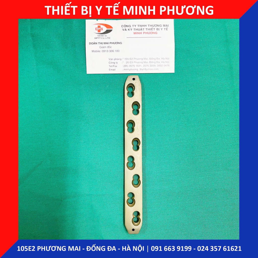 Nẹp khóa 8 lỗ titan các loại