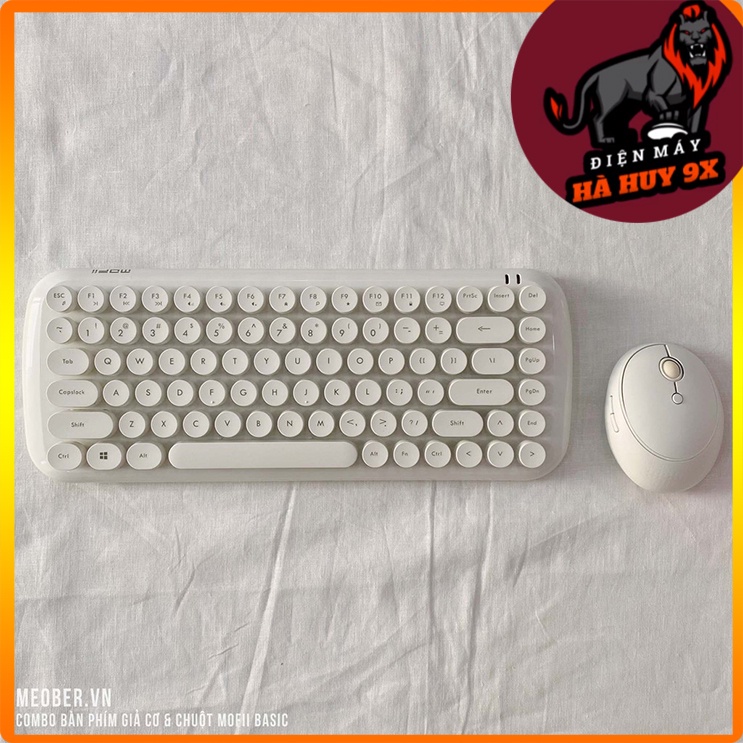 ĐIỆN MÁY 9X-Bộ bàn phím không dây giả cơ & chuột MOFII Candy Basic