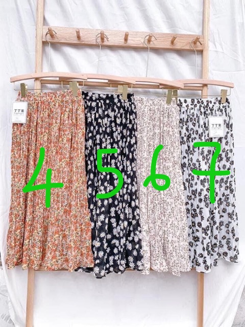 Chân váy hoa nhí kèm hình thật bảng màu ở cuối🍓 | BigBuy360 - bigbuy360.vn