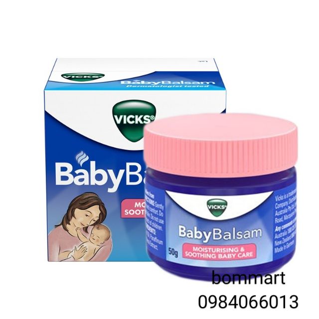 Dầu bôi ấm ngực vic baby balsam cho bé lọ 60g