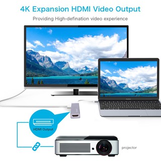 Cáp USB Type-C HDMI USB 3.0 Adapter Hub with Power Delivery Letouch