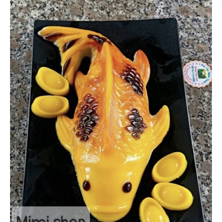 Khuôn nhựa hình cá chép 23cm các loại đổ rau câu,làm xôi,làm bánh
