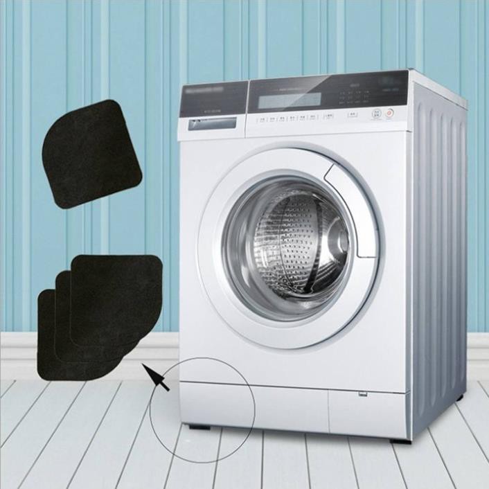 Set 4 Miếng Đệm Xốp Kê Chân Máy Giặt Chống Rung Và Giảm Thiểu Tiếng Ồn, Kê Chân Bàn, Chân Kệ
