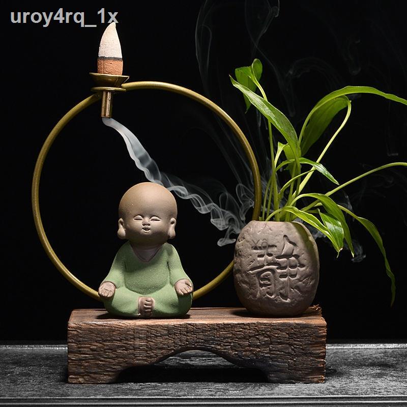 ♦✴◊Thiền trà Trung Quốc ủng hộ dòng chảy ngược lư hương bằng gốm trầm hương gỗ đàn hương đèn đốt hương liệu