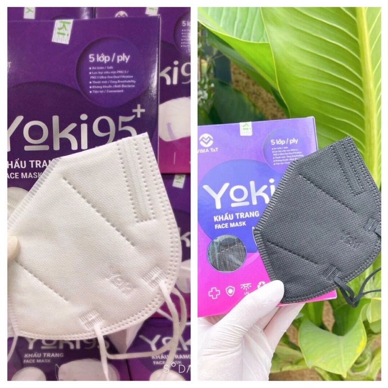 Khẩu Trang 5 Lớp Yoki N95 Kháng Khuẩn Lọc Bụi Mịn