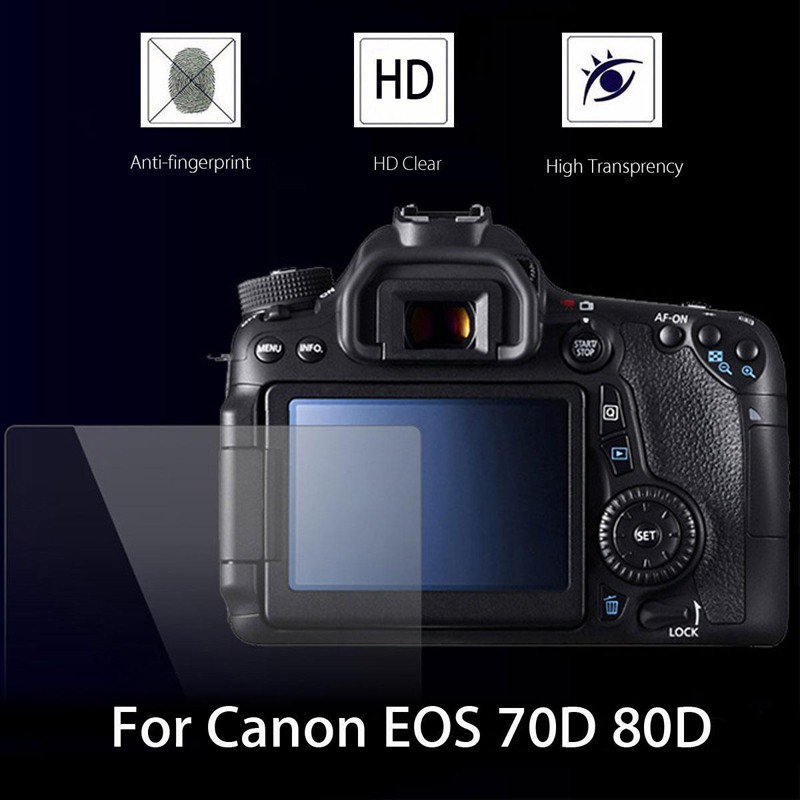 Phim Dán Bảo Vệ Màn Hình lcd hd Kèm Vải Cho Máy Ảnh canon eos 70d 80d
