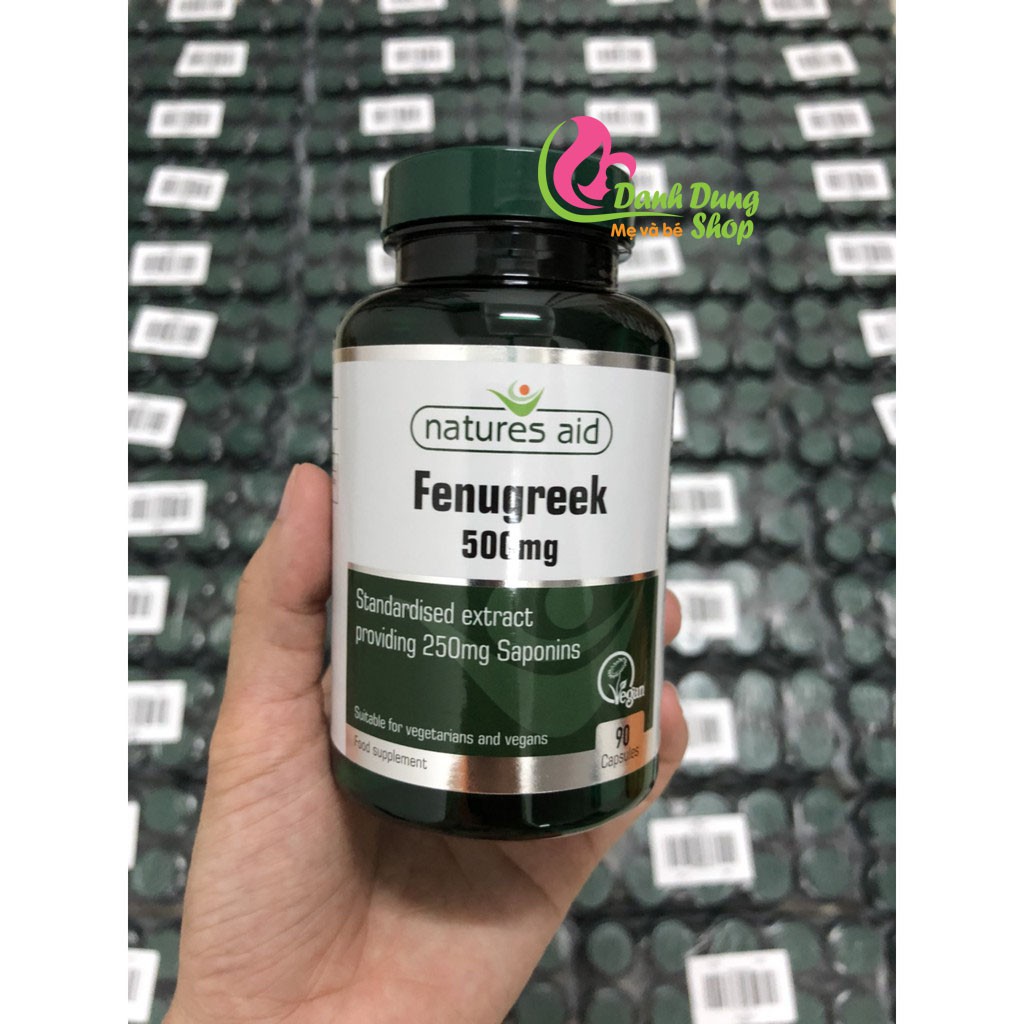 Viên lợi sữa Cỏ Cari Fenugreek 500mg Anh 90 viên