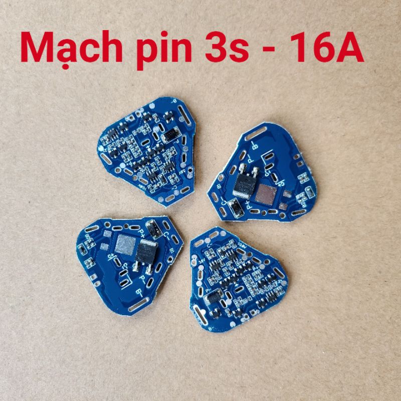 Mạch bảo vệ pin lithium 3s series 18650 bảo vệ, cân bằng, sạc xả, xả liên tục 10a-16a
