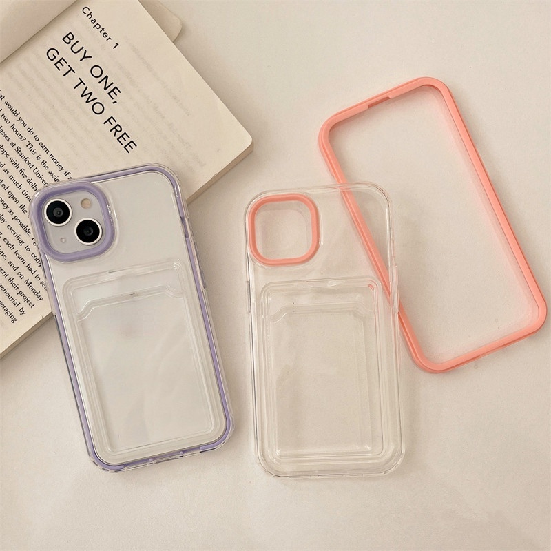 Ốp Điện Thoại 3 Trong 1 Màu Kẹo Đơn Giản Cho iPhone 14 Pro Max 13 12 11 Pro Max XS XR