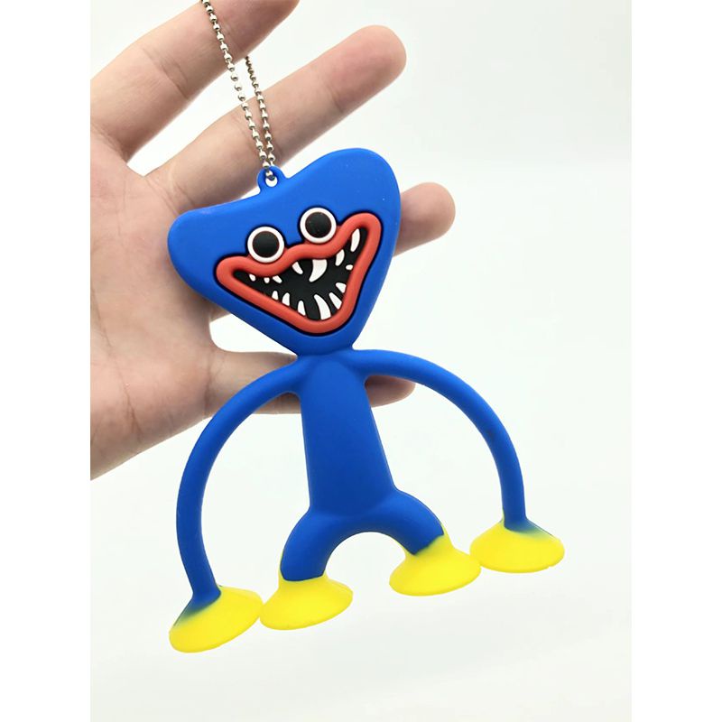 Móc khóa hình nhân vật Huggy Wuggy trong game Poppy Playtime làm quà tặng