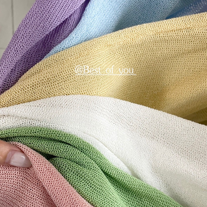 Áo Cardigan Dệt Kim Tay Dài Màu Sắc Đơn Giản Phong Cách Hàn Quốc