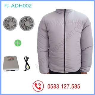 Áo Điều Hoà Quạt Gió Nhật Bản Chống Nắng, Chống Nóng, Giảm Đến 10 Độ Khi Mặc, Pin 16000mAh Chạy Liên Tục 10-12h