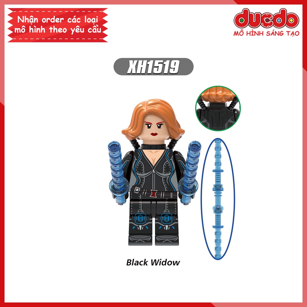 Minifigures các nhân vật trong Marvel Black Widow - Đồ chơi Lắp ghép Xếp hình Mini Mô hình Iron Man XINH X0289