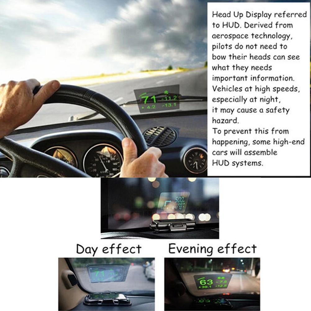 MG 4.72Inch Head Up Display Máy chiếu phản xạ 120X90MM Miếng dán cao trong suốt để chống xước HUD