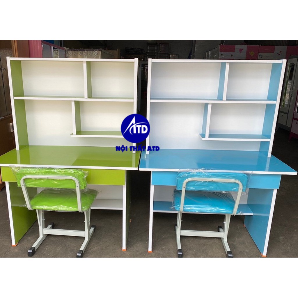 Bàn học sinh giá rẻ, bàn học sinh tiểu học ván okal nhiều màu cho bé