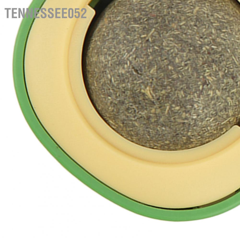 Hàng HOT Bóng đồ chơi gắn tường đựng cỏ bạc hà cho mèo mài răng sáng tạo làm sạch răng xoay Hình dạng quả bơ 【Tennessee052】