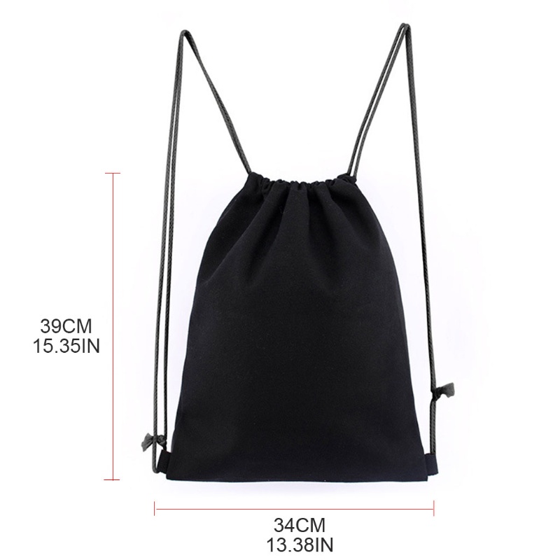 Ba Lô Dây Rút Chất Liệu Cotton Canvas Dùng Để Đựng Đồ Tập Gym / Yoga