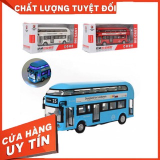 Y NHƯ THẬT- Trò chơi xe buýt bằng sắt MỞ CỬA siêu bền hàng cao cấp có pin phát nhạc và đèn (kèm pin)