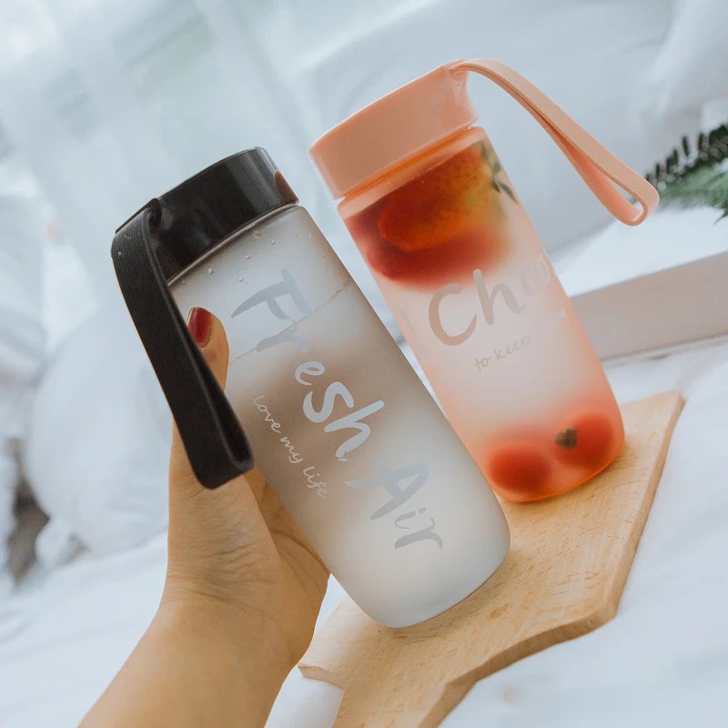 Bình Nước Nhựa Detox Sinh Viên Học Sinh Cute Dễ Thương 550ml EVEMOM STORE BN002 | BigBuy360 - bigbuy360.vn