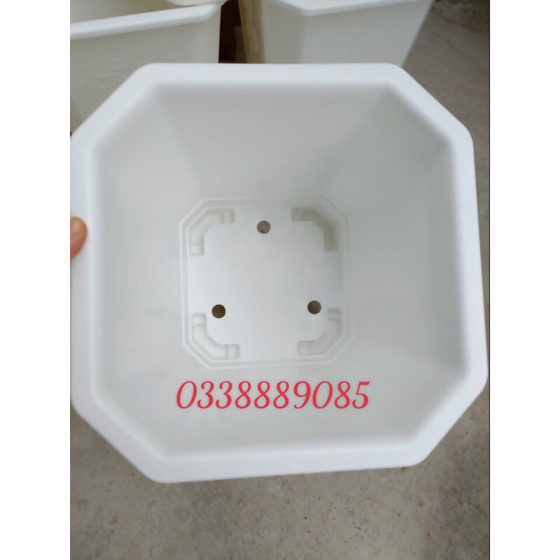 (25x27)Chậu nhựa vuông TGA280 dày dặn, trồng cây siêu bền, siêu đẹp, hàng sẵn kho