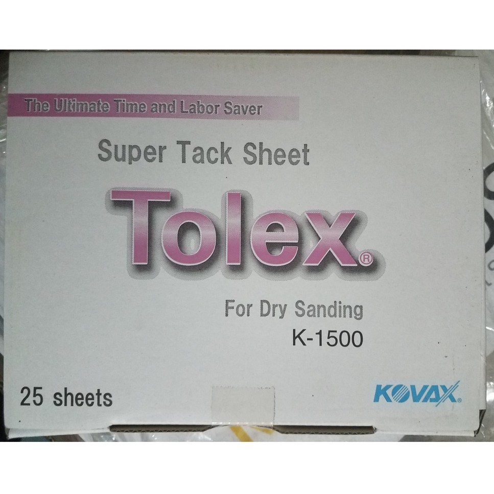 K1500 Giấy nhám chà khô đánh bóng Kovax Tolex K-1500 (130 x 170) ( Sơn oto xe máy ) - Giấy nhám chuyên hạ cam SX Nhật